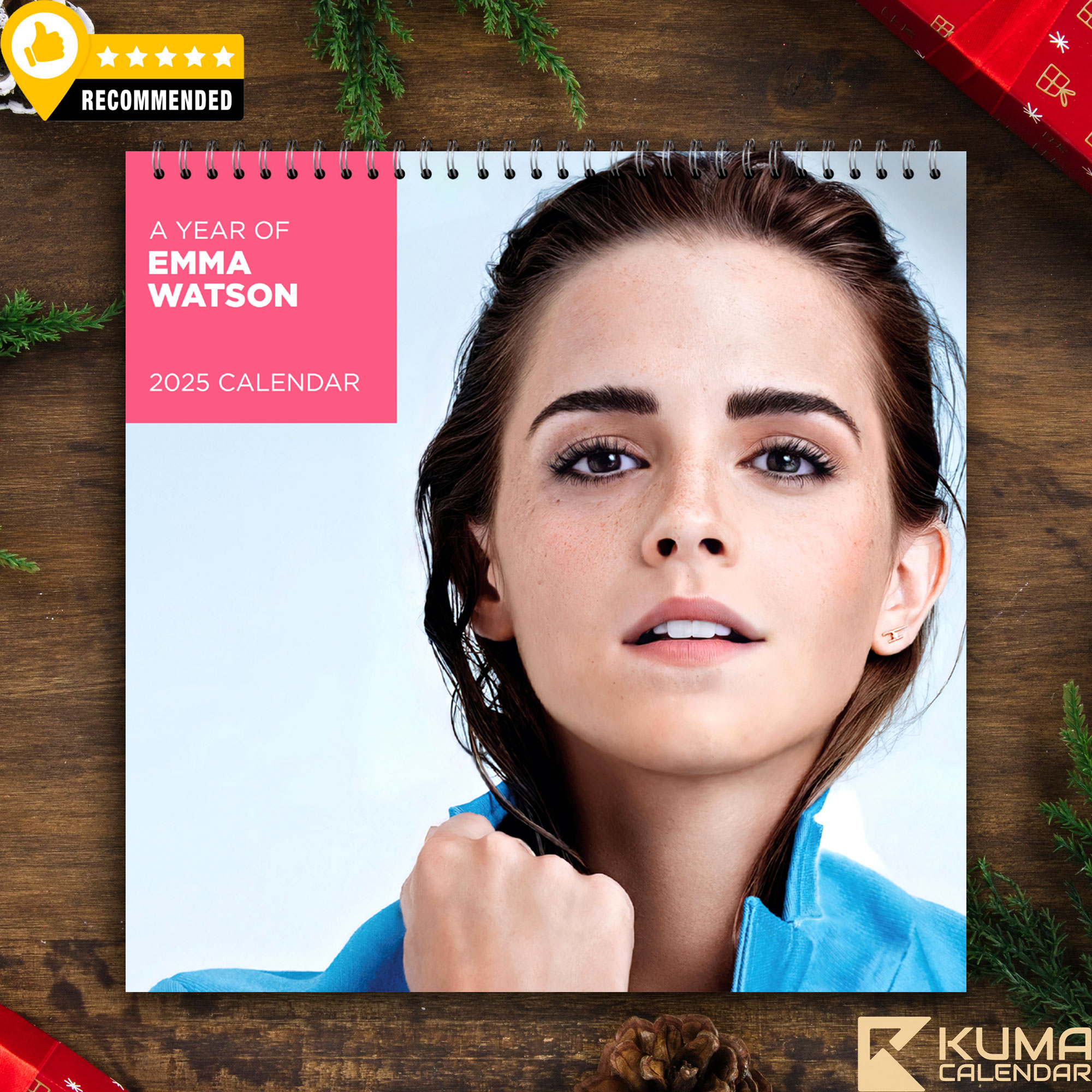 Emma Watson 2025 Calendar 10 Emma Watson 2025 Calendar featuring exclusive photographs of the renowned actress.