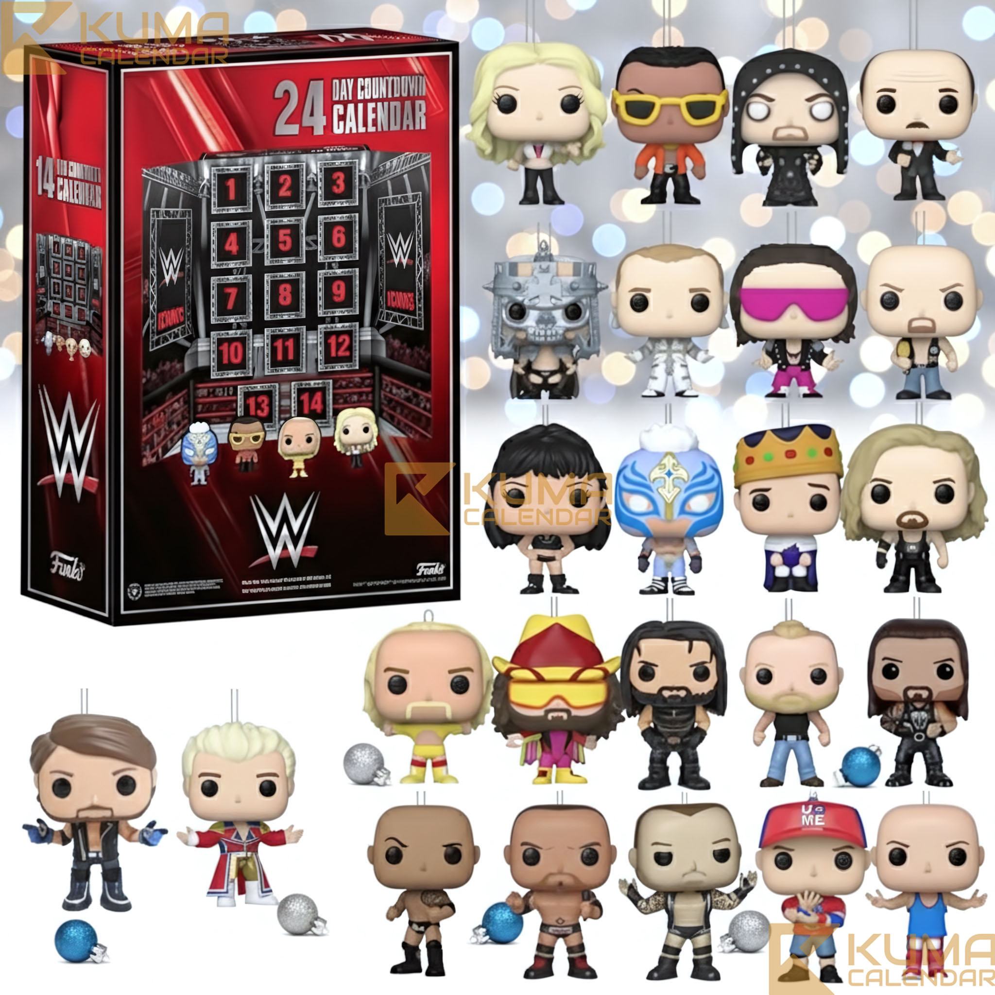 WWE 24th Countdown Advent Calendar 2025 20 WWE 24th Countdown Advent Calendar 2025 featuring 24 days of official wrestling-themed surprises and superstar collectibles for fans.