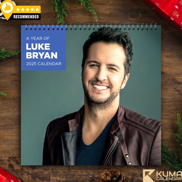 Luke Bryan 2025 Calendar showcasing the country music star’s iconic moments.