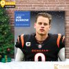 Joe Burrow 2025 Calendar featuring dynamic action shots and off-field moments of the NFL star.